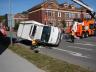 Dopravní nehoda Audi a nákladního auta Iveco v Lidické ulici v Ostravě