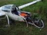 Pilot větroně, který srazil k zemi poryv větru, skončil v nemocnici
