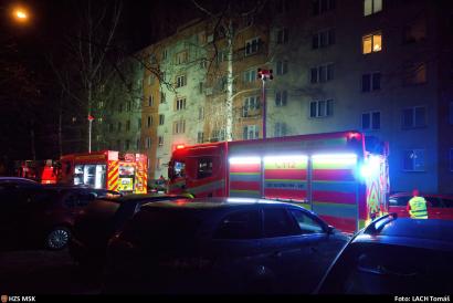 Požár bytu v Ostravě-Porubě